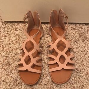 Pale pink sandals